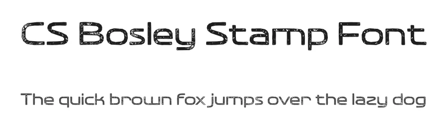 CS Bosley Stamp Font by craftsupplyco — Display Font