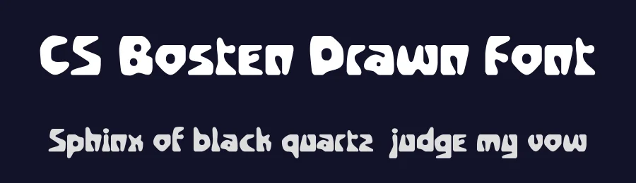 CS Bosten Drawn Font by craftsupplyco — Display Font — thumbnail 2