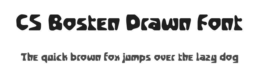 CS Bosten Drawn Font by craftsupplyco — Display Font