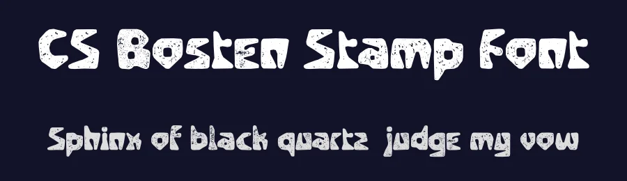 CS Bosten Stamp Font by craftsupplyco — Display Font — thumbnail 2