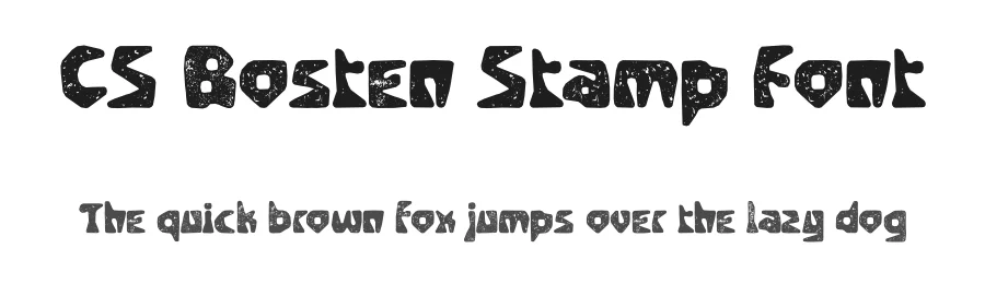 CS Bosten Stamp Font by craftsupplyco — Display Font