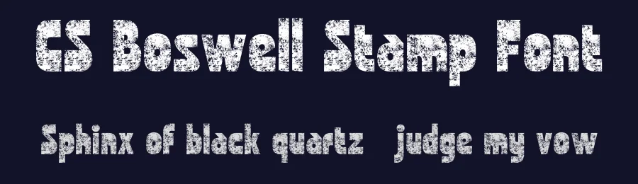 CS Boswell Stamp Font by craftsupplyco — Display Font — thumbnail 2