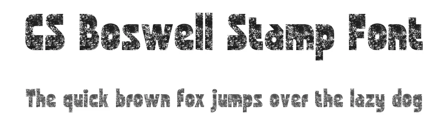 CS Boswell Stamp Font by craftsupplyco — Display Font