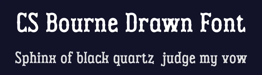 CS Bourne Drawn Font by craftsupplyco — Display Font — thumbnail 2