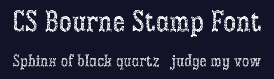 CS Bourne Stamp Font by craftsupplyco — Slab Serif Font — thumbnail 2