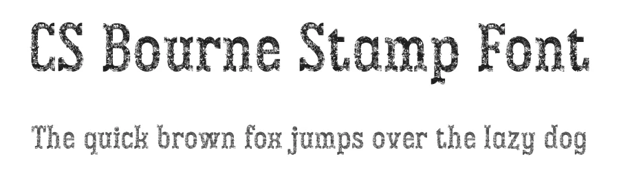 CS Bourne Stamp Font by craftsupplyco — Slab Serif Font