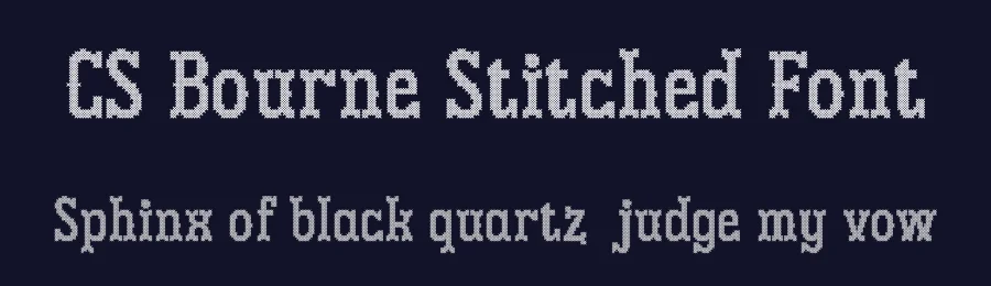 CS Bourne Stitched Font by craftsupplyco — Display Font — thumbnail 2