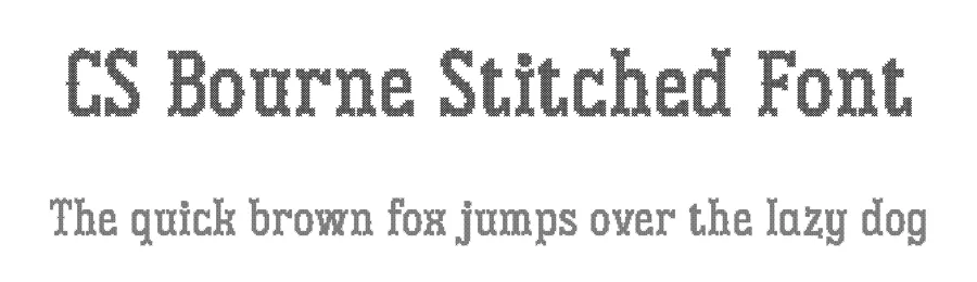 CS Bourne Stitched Font by craftsupplyco — Display Font