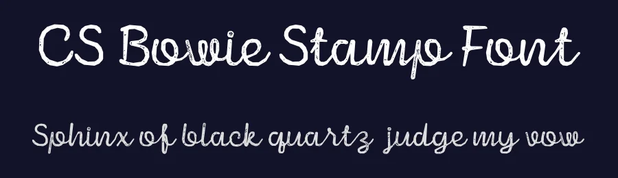 CS Bowie Stamp Font by craftsupplyco — Script Handwritten Font — thumbnail 2