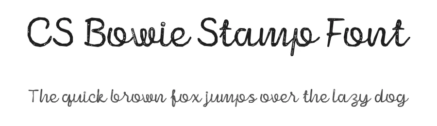 CS Bowie Stamp Font by craftsupplyco — Script Handwritten Font