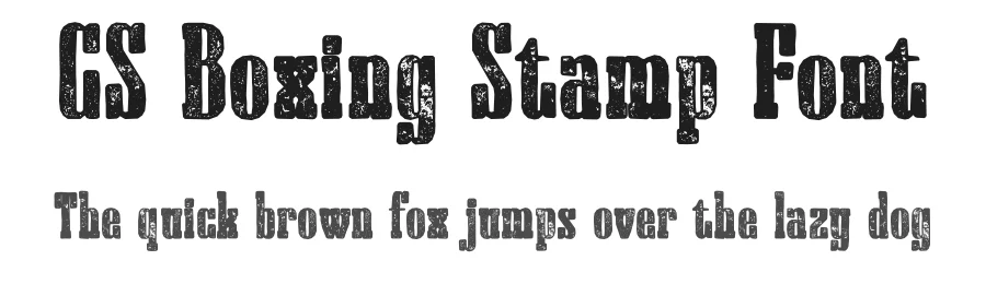 CS Boxing Stamp Font by craftsupplyco — Slab Serif Font