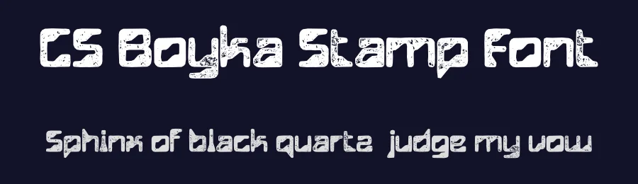 CS Boyka Stamp Font by craftsupplyco — Display Font — thumbnail 2