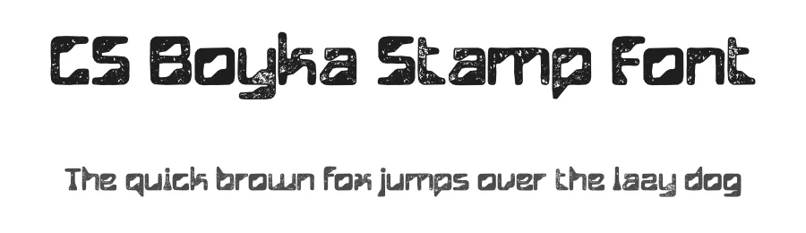 CS Boyka Stamp Font by craftsupplyco — Display Font