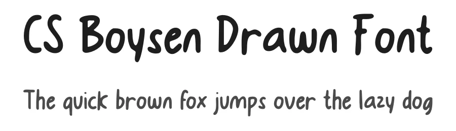 CS Boysen Drawn Font by craftsupplyco — Script Handwritten Font