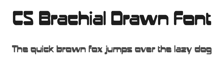CS Brachial Drawn Font by craftsupplyco — Display Font
