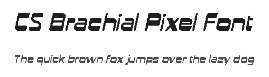 CS Brachial Pixel Font by craftsupplyco — Display Font