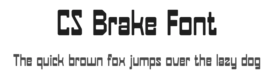 CS Brake Font by craftsupplyco — Display Font