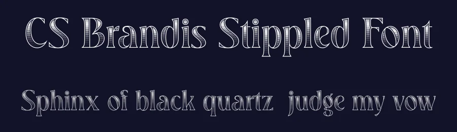 CS Brandis Stippled Font by craftsupplyco — Display Font — thumbnail 2