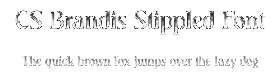 CS Brandis Stippled Font by craftsupplyco — Display Font
