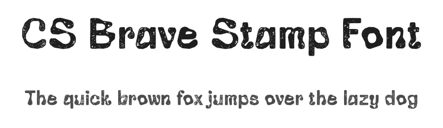 CS Brave Stamp Font by craftsupplyco — Display Font