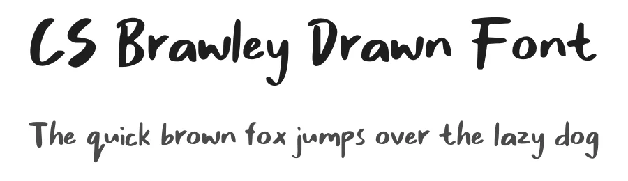 CS Brawley Drawn Font by craftsupplyco — Script Handwritten Font