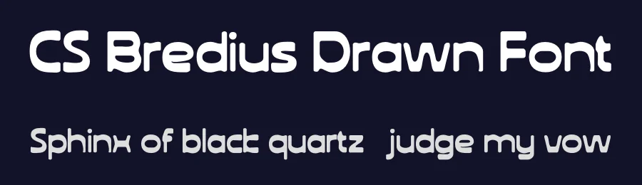 CS Bredius Drawn Font by craftsupplyco — Display Font — thumbnail 2
