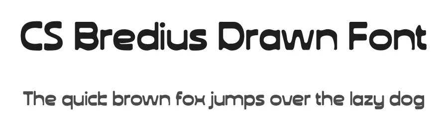 CS Bredius Drawn Font by craftsupplyco — Display Font