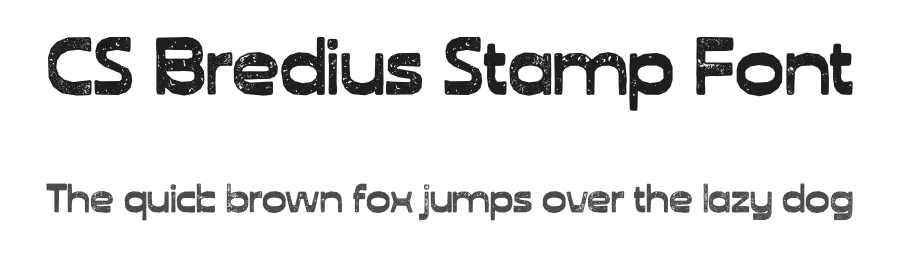 CS Bredius Stamp Font by craftsupplyco — Display Font