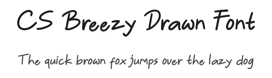 CS Breezy Drawn Font by craftsupplyco — Script Handwritten Font