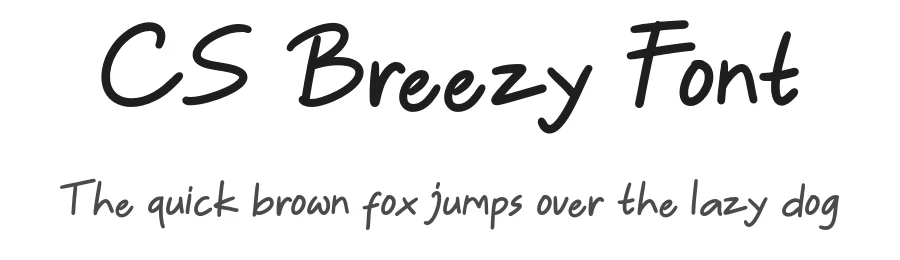CS Breezy Font by craftsupplyco — Script Handwritten Font