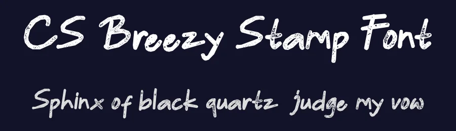 CS Breezy Stamp Font by craftsupplyco — Script Handwritten Font — thumbnail 2