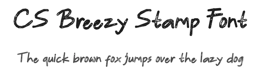 CS Breezy Stamp Font by craftsupplyco — Script Handwritten Font