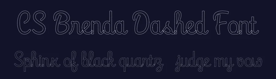 CS Brenda Dashed Font by craftsupplyco — Script Handwritten Font — thumbnail 2
