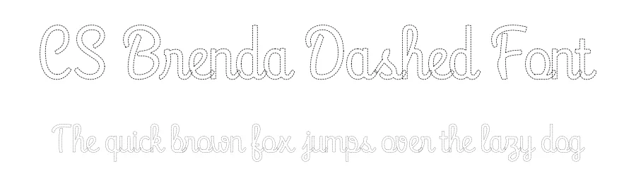 CS Brenda Dashed Font by craftsupplyco — Script Handwritten Font