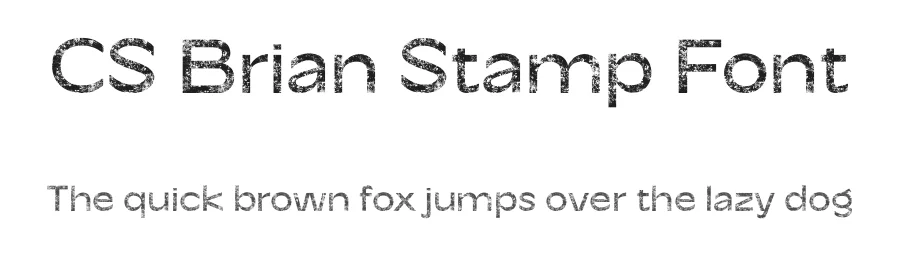 CS Brian Stamp Font by craftsupplyco — Sans Serif Font