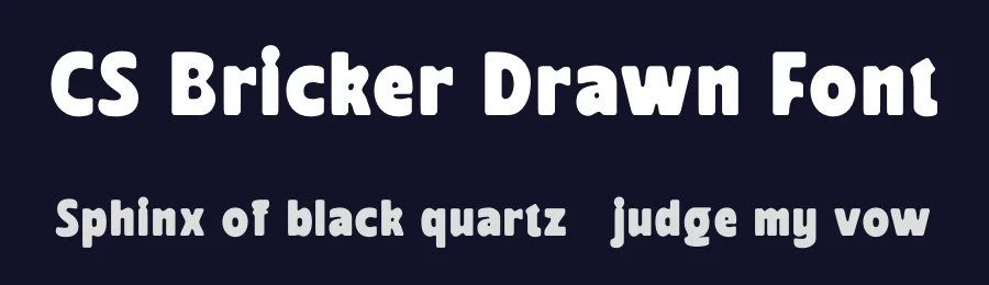 CS Bricker Drawn Font by craftsupplyco — Sans Serif Font — thumbnail 2