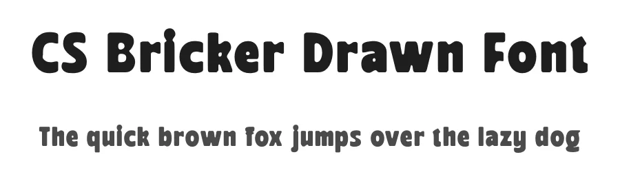 CS Bricker Drawn Font by craftsupplyco — Sans Serif Font
