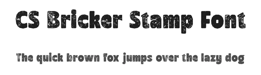 CS Bricker Stamp Font by craftsupplyco — Display Font