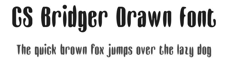 CS Bridger Drawn Font by craftsupplyco — Sans Serif Font