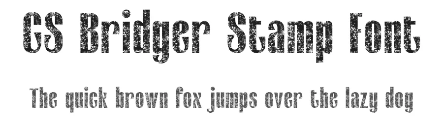 CS Bridger Stamp Font by craftsupplyco β Sans Serif Font