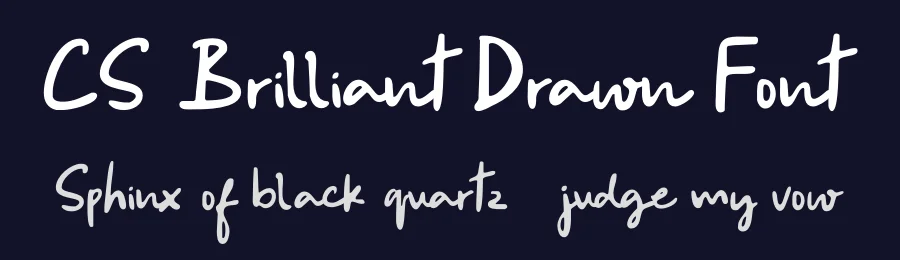 CS Brilliant Drawn Font by craftsupplyco — Script Handwritten Font — thumbnail 2