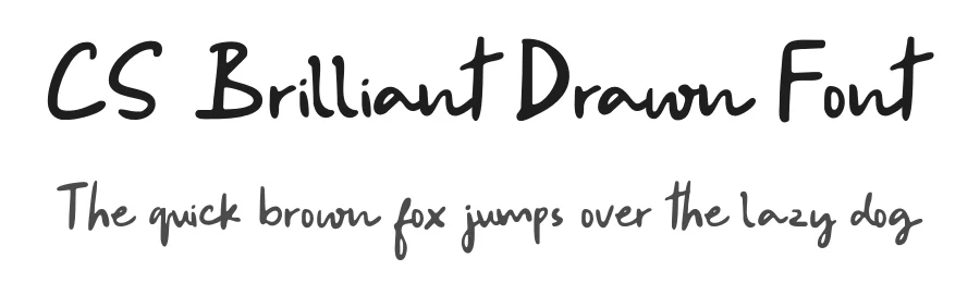 CS Brilliant Drawn Font by craftsupplyco — Script Handwritten Font