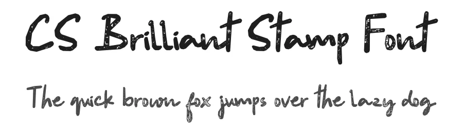 CS Brilliant Stamp Font by craftsupplyco — Script Handwritten Font