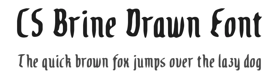 CS Brine Drawn Font by craftsupplyco — Display Font
