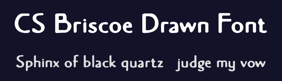 CS Briscoe Drawn Font by craftsupplyco — Sans Serif Font — thumbnail 2