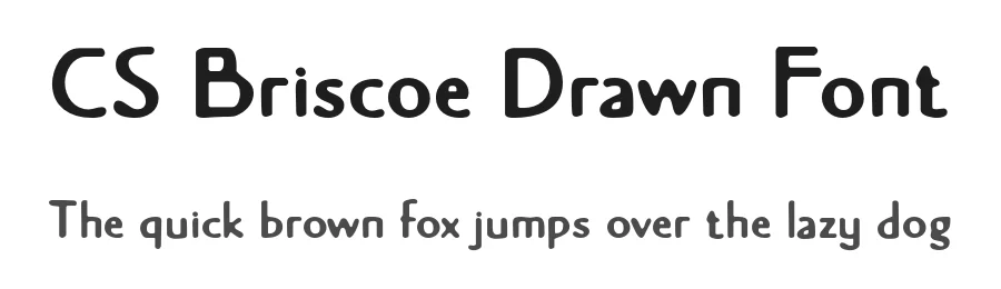 CS Briscoe Drawn Font by craftsupplyco — Sans Serif Font