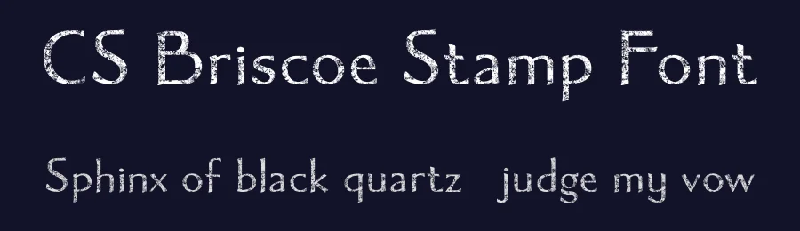 CS Briscoe Stamp Font by craftsupplyco — Sans Serif Font — thumbnail 2