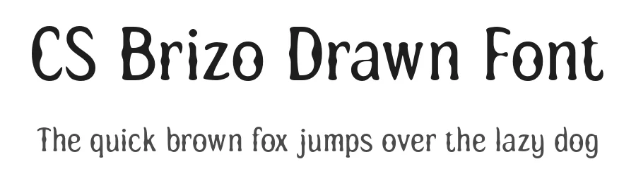 CS Brizo Drawn Font by craftsupplyco — Display Font
