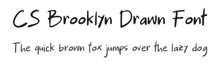 CS Brooklyn Drawn Font by craftsupplyco — Script Handwritten Font