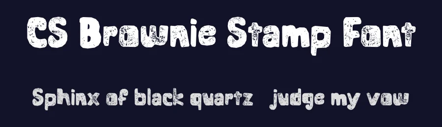 CS Brownie Stamp Font by craftsupplyco — Display Font — thumbnail 2
